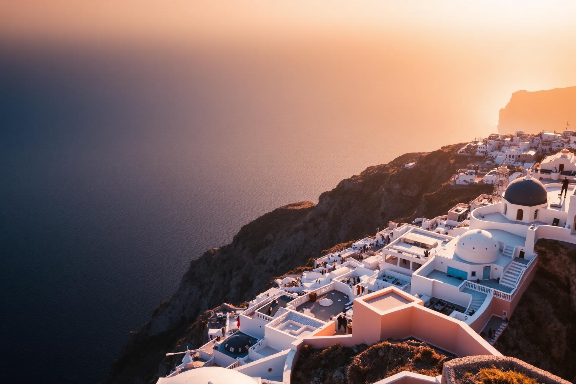 Santorini at sunset